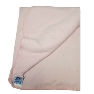Silly Phillie Baby Receiving Blanket pink waffle  Cotton Security